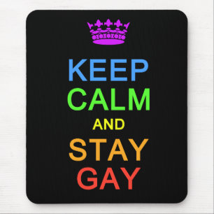 Mantenha mousepad calmo & da estada do gay