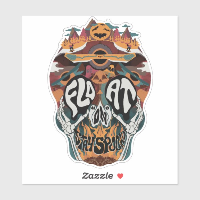 Mantenha o adesivo Spooky (Folha)