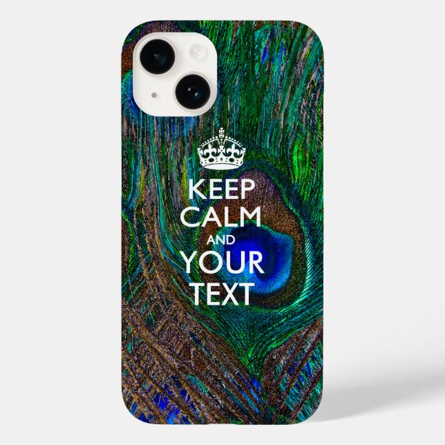 MANTENHA O CALM E O Texto Personalizados (Verso)