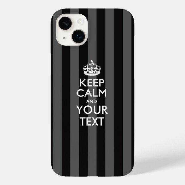 MANTENHA O CALM E O Texto Personalizados (Verso)