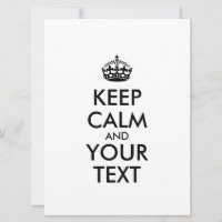 MANTENHA O CALM Personalizado e o TEXTO