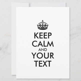 MANTENHA O CALM Personalizado e o TEXTO