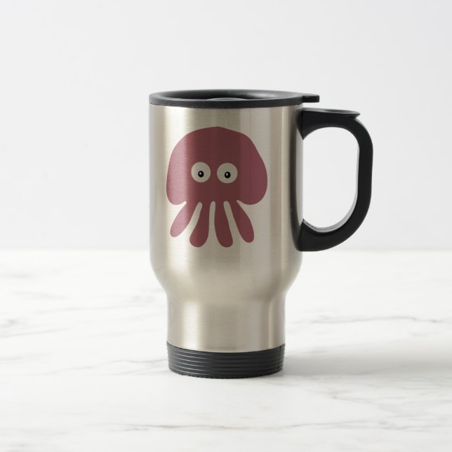 Mantenha-o caneca de viagem simples das medusa (Direita)