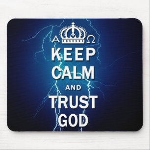 Mantenha o deus Mousepad da calma e da confiança