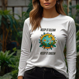 Mantenha-o limpo e verde | Suéter Básico Feminino