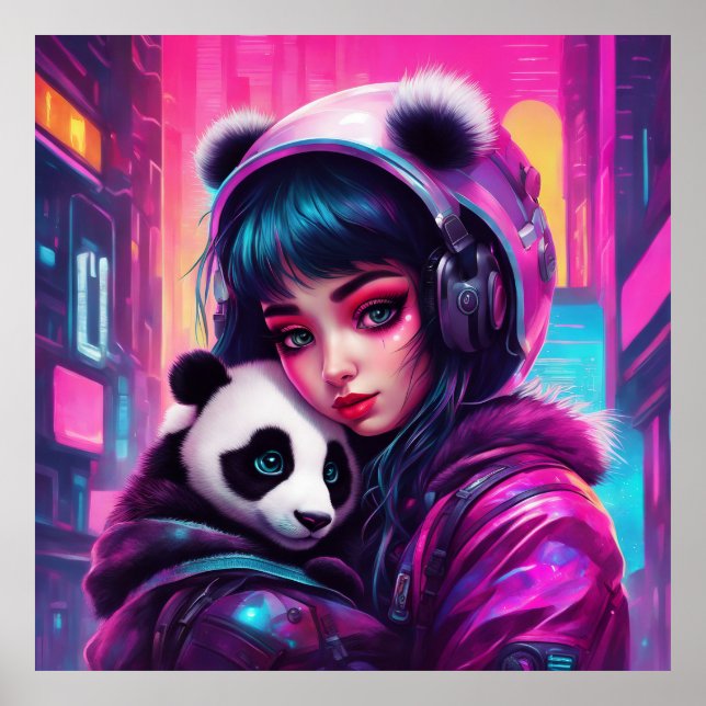 Mantenha o Panda ou o design seu próprio poster (Frente)