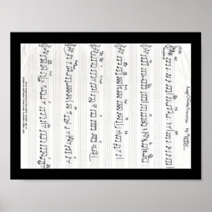 Mantenha O poster De Música Da Folha De Promessas