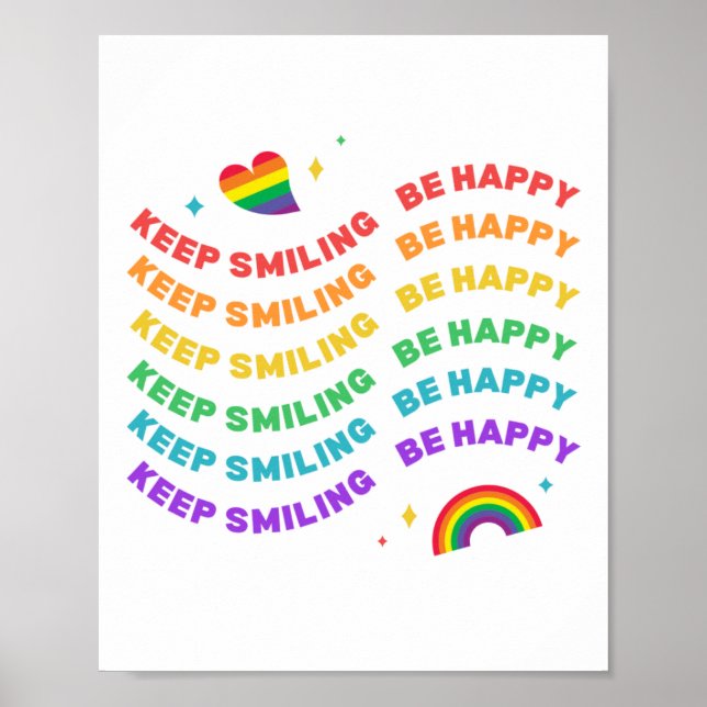 MANTENHA O SORRIMENTO FELIZ HOJE, POSTER (Frente)