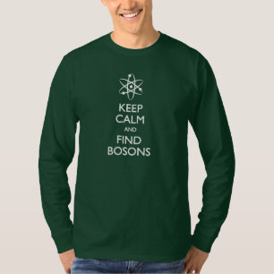 Mantenha o t-shirt calmo dos Bosons do achado