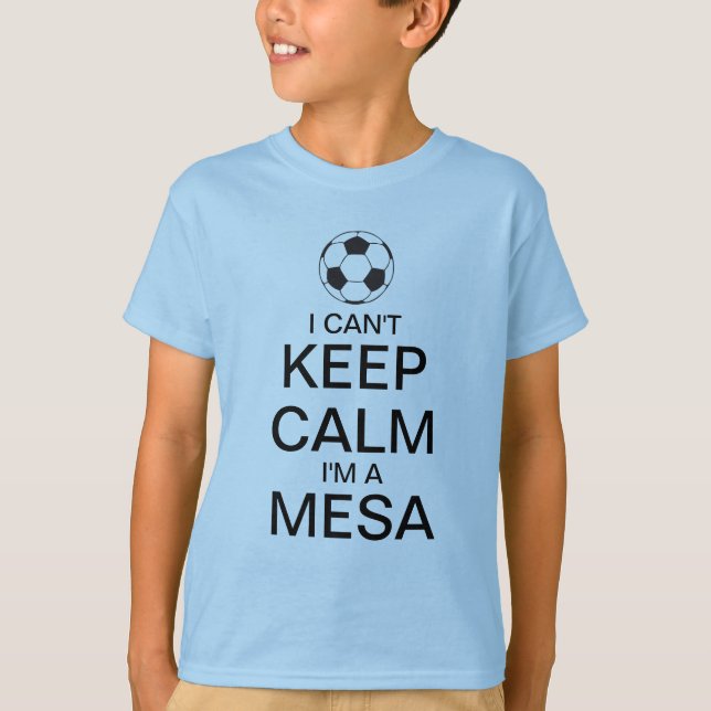 Mantenha o t-shirt do futebol da calma | (Frente)