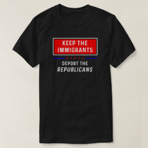 Mantenha o t-shirt dos imigrantes
