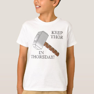 Mantenha o Thor em Thorsday! A camisa do miúdo
