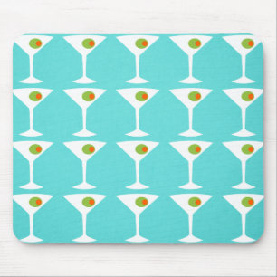 Mantenha-Os Chegando Martini Mousepad (turquesa)