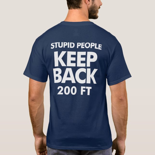 Mantenha para trás o t-shirt escuro (Verso)