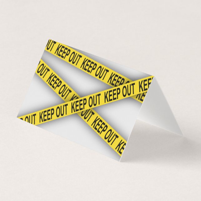 Mantenha-se afastado não atravesse a fita da políc (Frente)