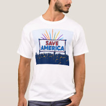 "MANTENHA-SE ATUALMENTE" Salve a Camiseta American