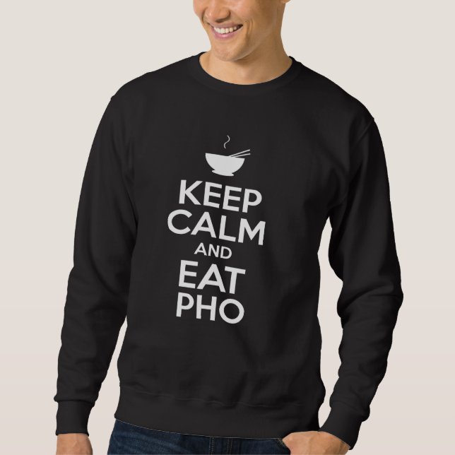 Mantenha-se calmo e coma camisa de macarrão Opas v (Frente)