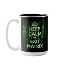 Mantenha-Se Calmo E Saia Da Xícara De Café Matriz