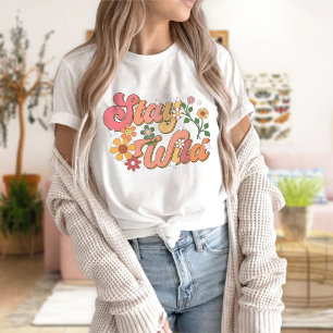 Mantenha-Se Em T-Shirt Selvagem, Vibes Positivos