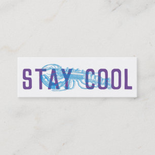 Mantenha-se Legal Cartões de entrega azul roxo