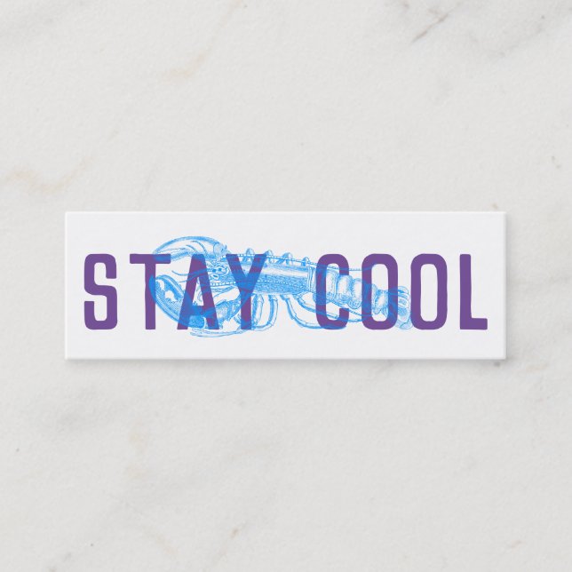 Mantenha-se Legal Cartões de entrega azul roxo (Frente)