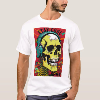 Mantenha-se Legal Skull Gen X T-shirt