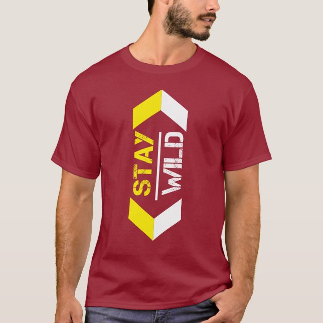 Mantenha-Se Selvagem Com T-Shirt - Adventure Inspi (Frente)