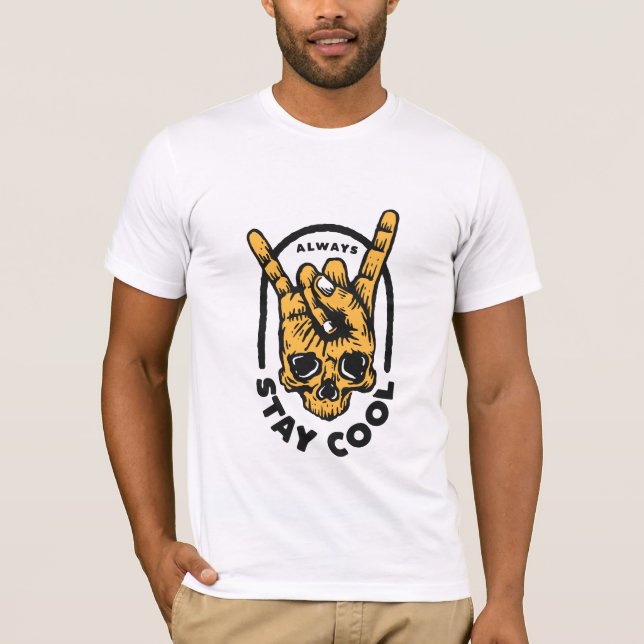 Mantenha-se sempre Legal em T-Shirt - Calma as víb (Frente)