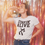MANTENHA-SE VIVO, T-shirts da Vintage dos anos 70<br><div class="desc">MANTENHA-SE VIVO. Faz uma camisa divertida para o aniversário ou só para o amante da música discográfica dos anos 70! Fiquem vivos!</div>