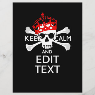 Mantenha Seu Texto Calmo, Crossbones Crânio