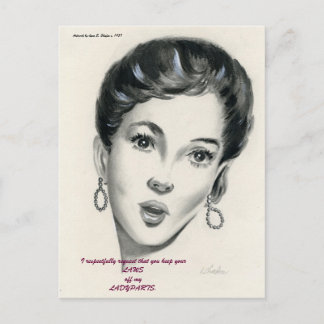 Mantenha suas LEIS fora de meu cartão de LADYPARTS