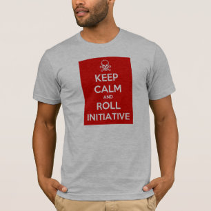 Mantenha t-shirt calmo e do rolo da iniciativa