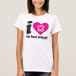 Mantenha um peito "eu amo que t-shirt do meu