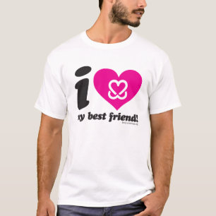 Mantenha um peito "eu amo que t-shirt do meu