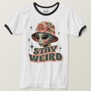 Mantenha uma Alienígena esquisita de camiseta de c