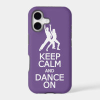 Manter a calma e a dança na capas de iphone de cor