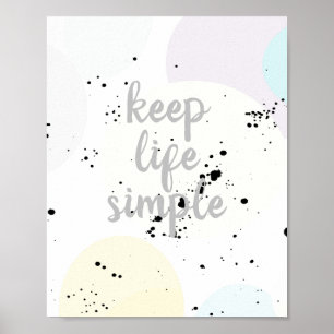 manter a vida como uma simples citação poster