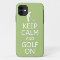 Manter Calma e Golfe na capas de iphone de cores p