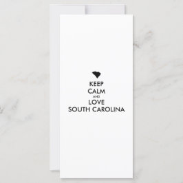 Manter calmo e amar a carOLINA do Sul personalizáv