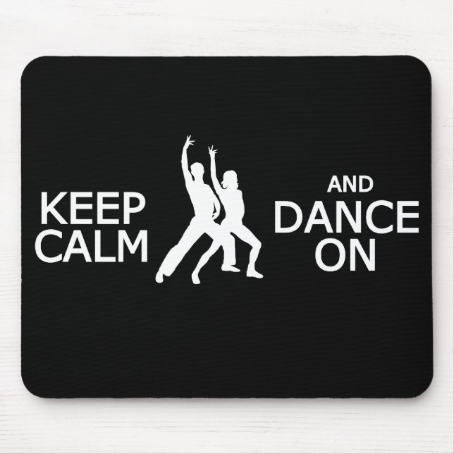 Manter Calmo e Dança no mouse pad personalizado (Frente)