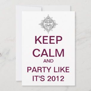MANTER Convite de festas Personalizado CALM 2012