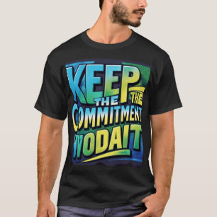 Manter o Design de T-Shirt de Compromisso (Zazzle)