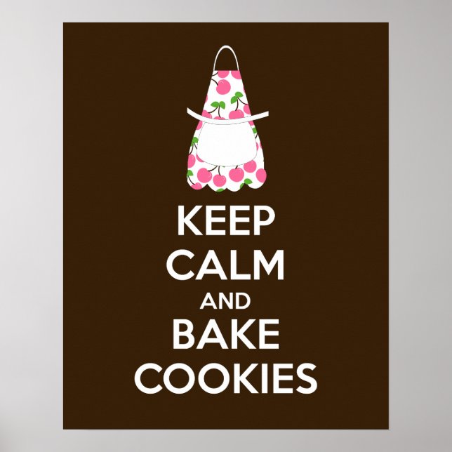 Manter o Poster de Cookies Calmos e Assar (Frente)
