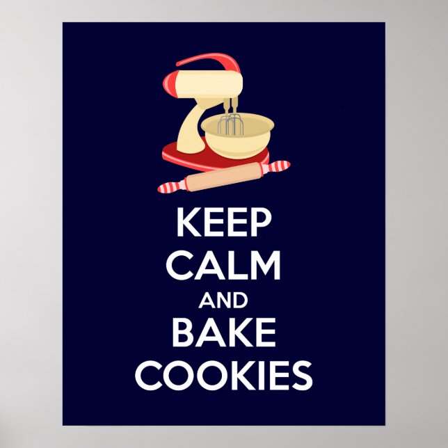 Manter o Poster de Cookies Calmos e Assar (Frente)