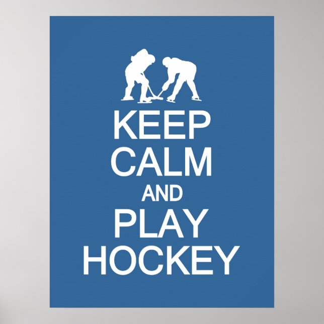 Manter poster de cores personalizadas do Hockey co (Frente)