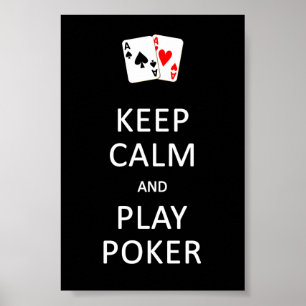 MANTER poster DE POKER CALM & PLAY