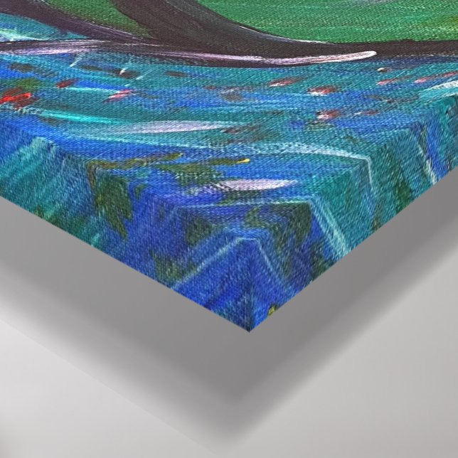 Mantra Garden - Pintura De Canvas Om (Canto (inferior))