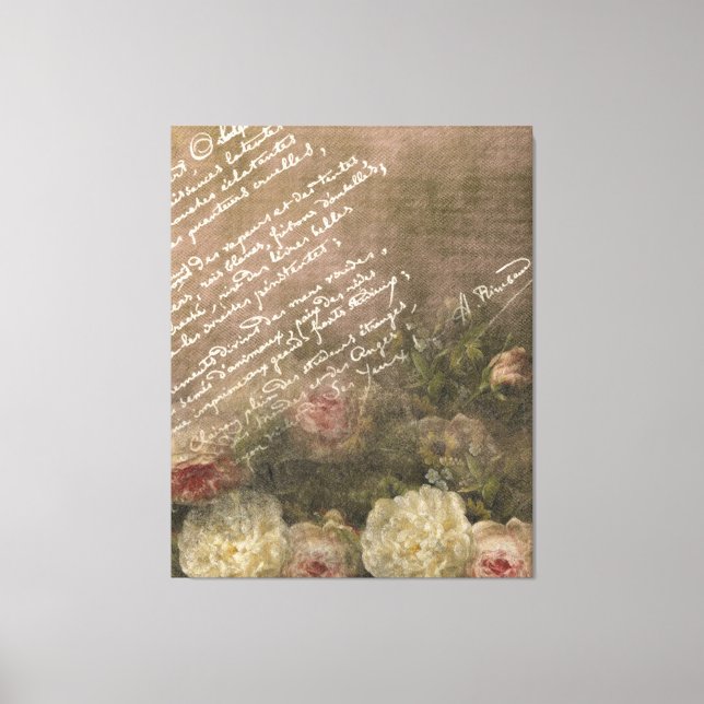 Manuscrito d'Amour - Canvas impressa (Frente)