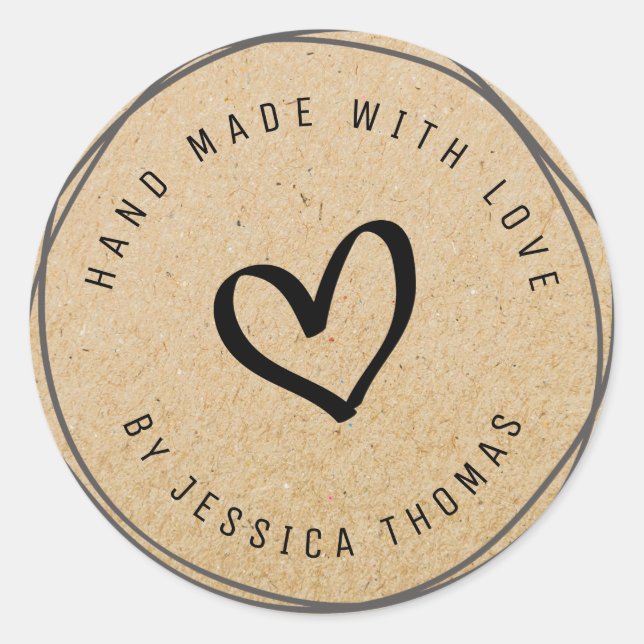 manuscrito encantador Autocolante (Frente)