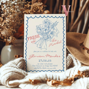 Manuscrito Fresco do Convite para Chá de panela de